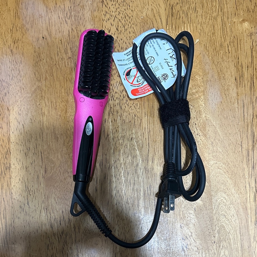 Head Kandy Pink Hair Straightener Brush(Travel size, never used)